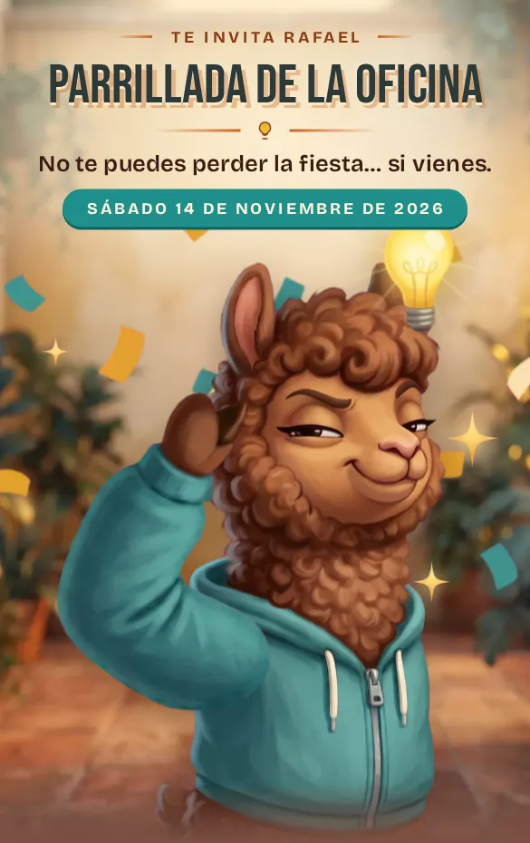 Invitación digital Piénsalo bien para inauguraciones y empresas